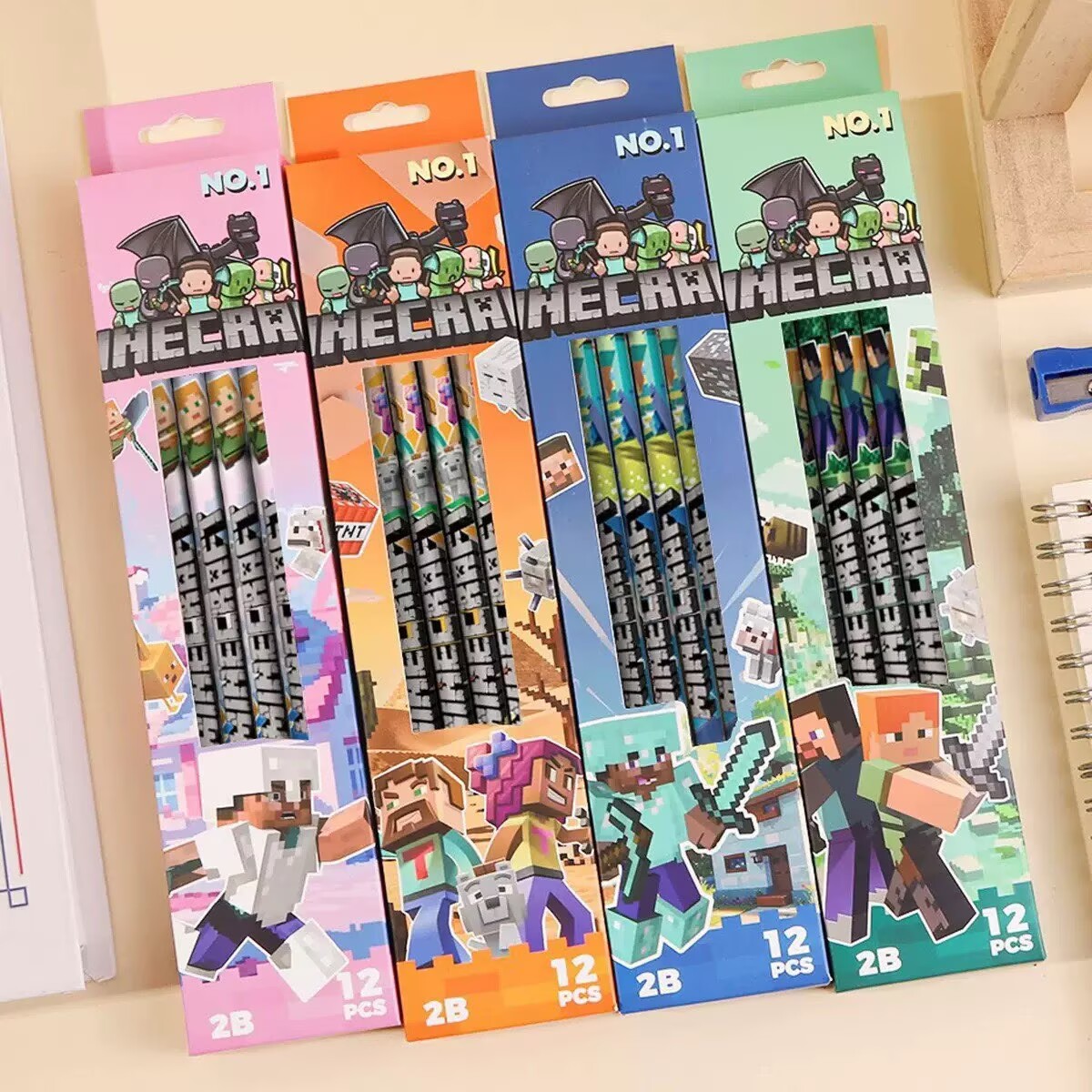 Stationery Supplier - Lot de 4 à 12 crayons