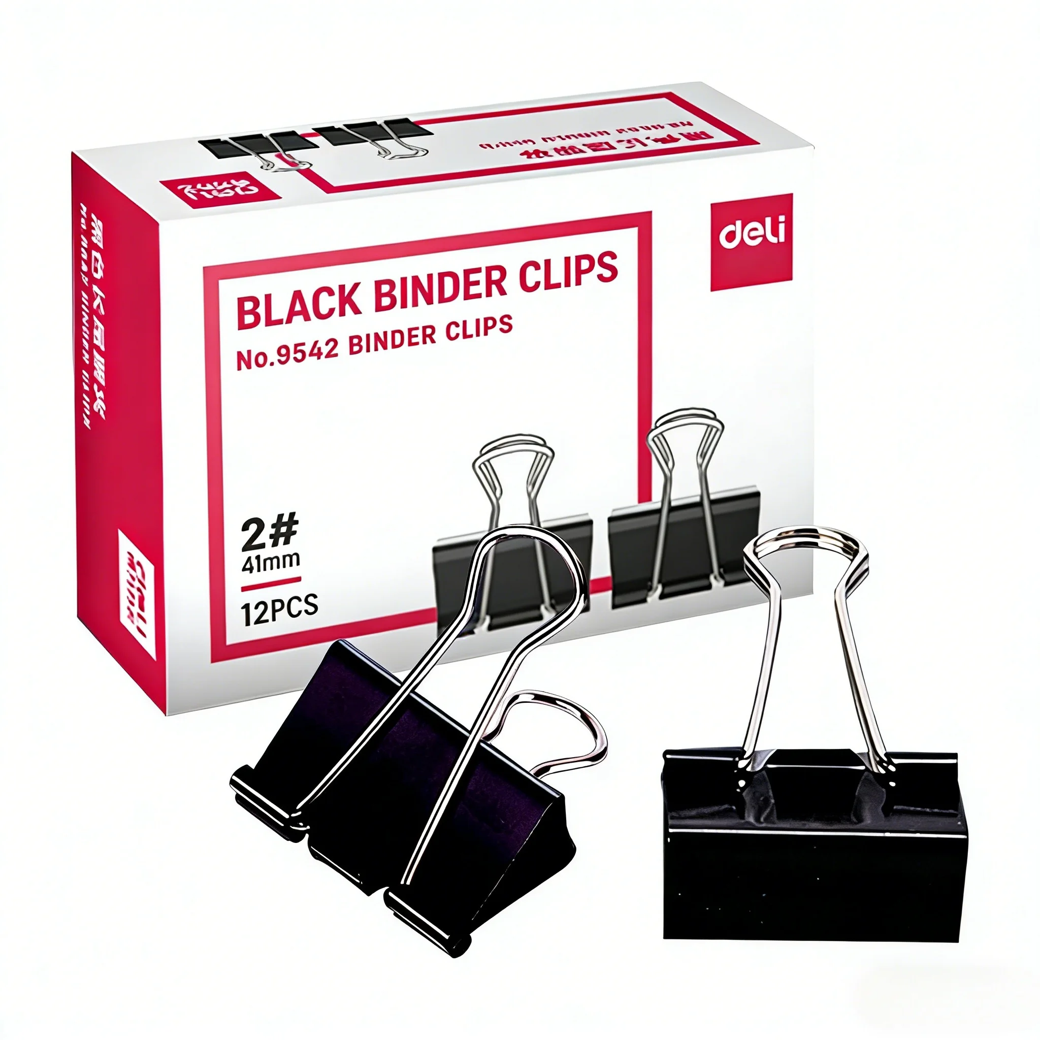 Binder Clip Assorted - Clips de reliure noirs série 954,