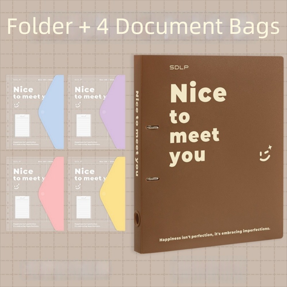 Binder Clip Assorted - Ensemble de pochettes pratiques en PP