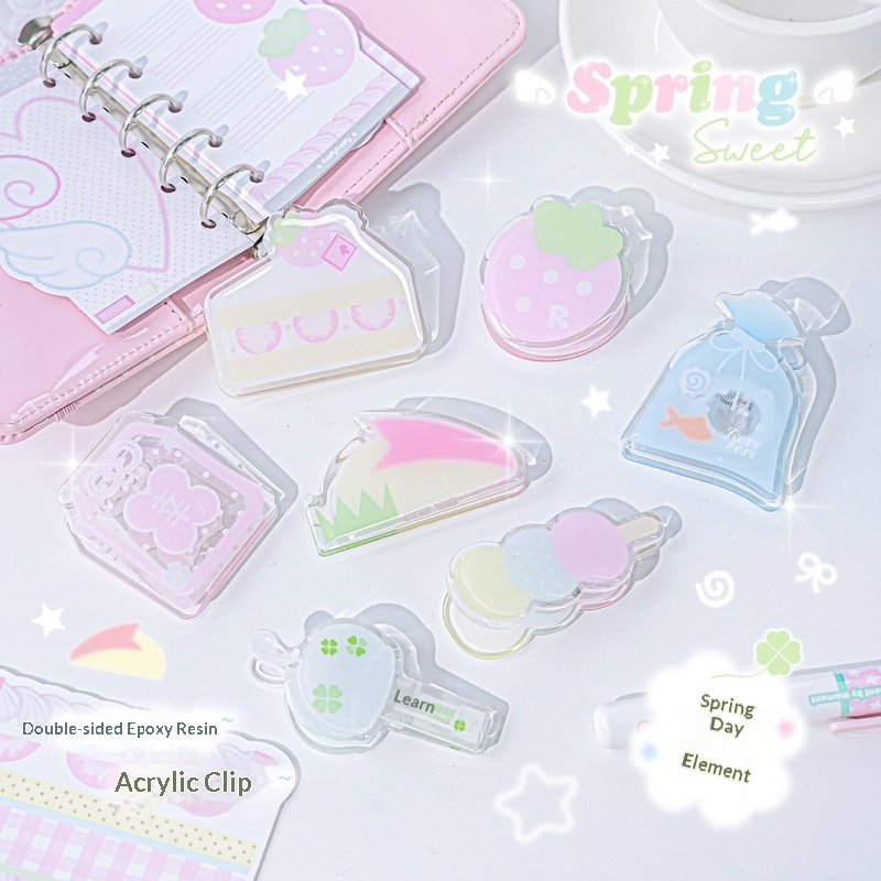 Clips en acrylique transparent - Binder Clip Assorted avis et prix