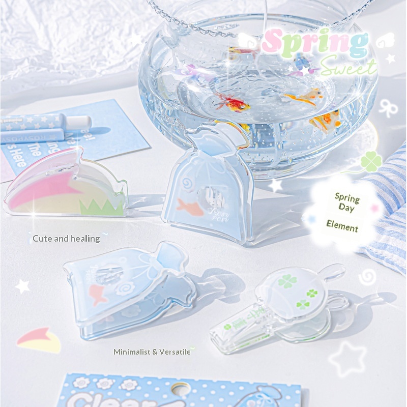 Clips en acrylique transparent - Binder Clip Assorted avis et prix